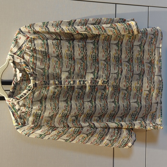 Banana Republic Eiffel Tower Blouse - Picture 1 of 5